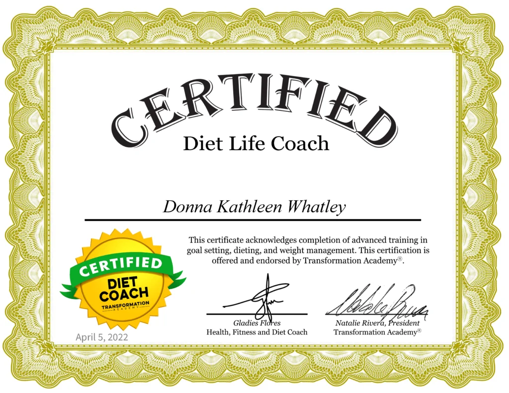 Kathy Whatley Diet Life Coach Certificate